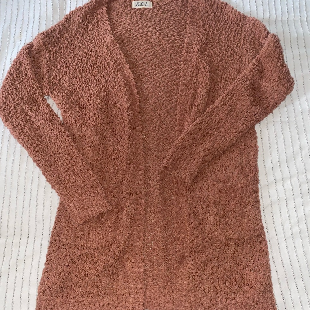 Orange cardigan